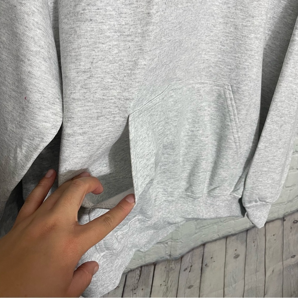 Light Gray Gildan Light Weight Unisex Sweater Hoodie Size Xl Nwot View 3